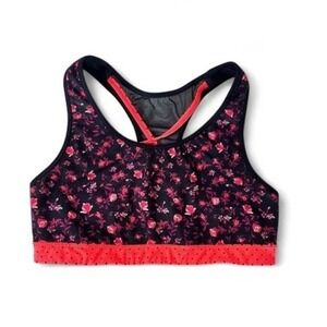 Old Navy Active Go Dry Floral Racerback Sports Bra Large